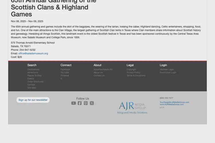 65th Annual Gathering of the Scottish Clans & Highland Games