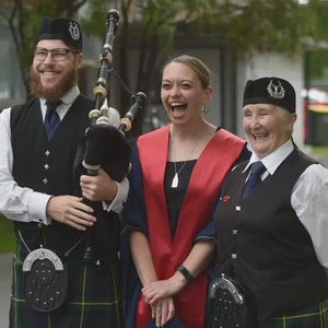Bagpipes at Otago Polytechnic Graduation