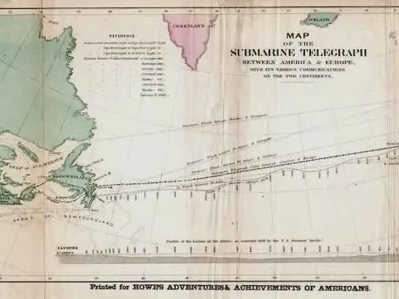 Transatlantic telegraph cable